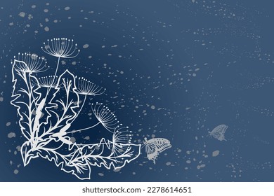 unique dandelion template with soft colors