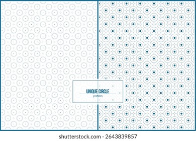unique dark blue circle pattern with thin line and small cirlce