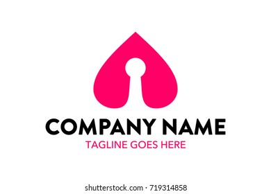 Unique Dating Logo Template