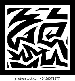 unique decoration background from simple tribal