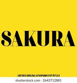 Unique decorative display font vector