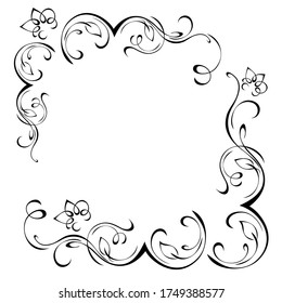 14,676 Black and white corner flower designs Images, Stock Photos ...