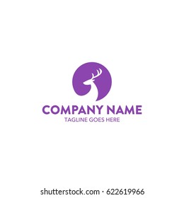 Unique Deer Logo 