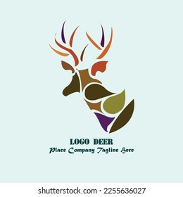 A UNIQUE DEER LOGO DESIGN