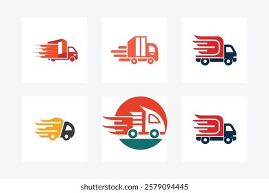 Unique Delivery Logo Vector Design