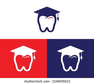 Unique dental and dentist education logo design