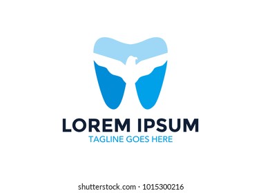 unique dental logo design. dentist. vector. editable