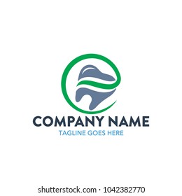 unique dental logo vector illustration. icon. minimalist