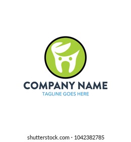 unique dental logo vector illustration. icon. minimalist