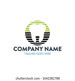 unique dental logo vector illustration. icon. minimalist