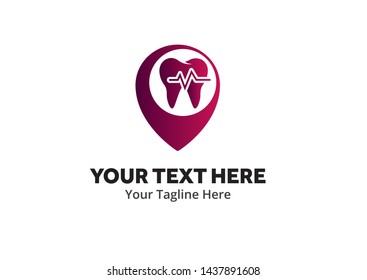 unique dental simple logo creative design in flat style with color . dental logo creative design for dentist identity and community