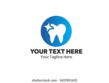 unique dental simple logo creative design in flat style with color . dental logo creative design for dentist identity and community