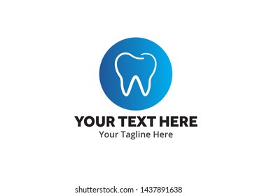 unique dental simple logo creative design in flat style with color . dental logo creative design for dentist identity and community