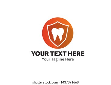 unique dental simple logo creative design in flat style with color . dental logo creative design for dentist identity and community