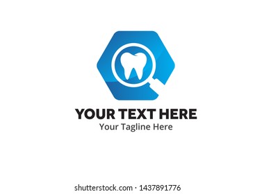 unique dental simple logo creative design in flat style with color . dental logo creative design for dentist identity and community