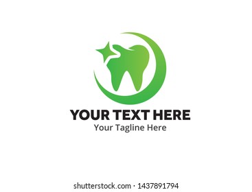 unique dental simple logo creative design in flat style with color . dental logo creative design for dentist identity and community