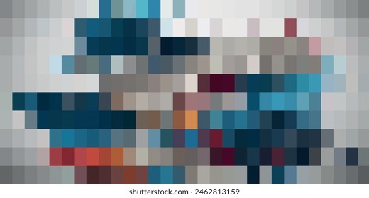 Pantalla de error Abstractas de error de ruido de píxeles digitales de diseño único. Video Daño superpuesto al fondo. Ilustración vectorial.