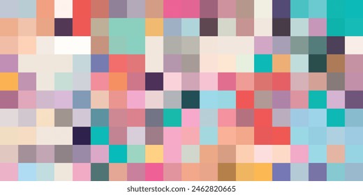 Unique Design Abstract Digital Pixel Noise Glitch Error Screen. Video Damage Overlay Background. Vector Illustration.