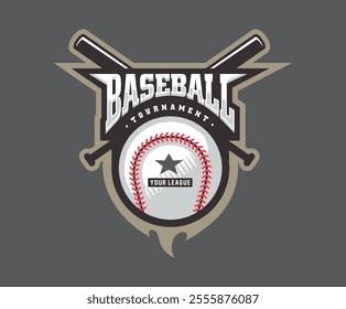 unique design baseball logo vector