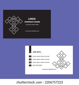 UNIQUE DESIGN BUSINESS CARD TWO SIDED