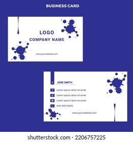 UNIQUE DESIGN BUSINESS CARD TWO SIDED