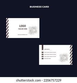 TARJETA DE NEGOCIO DE DISEÑO ÚNICO DE DOS LADOS