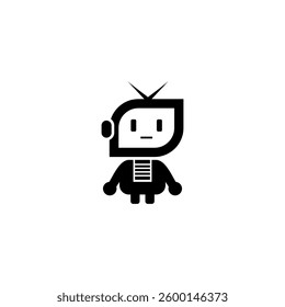 Unique design of children's robot logo.