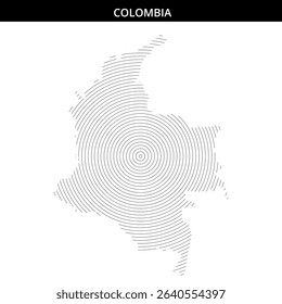 Unique design of Colombia showcased through circle patterns.