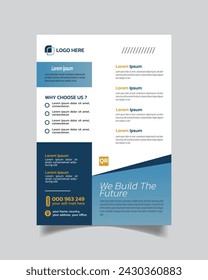Unique Design Creative Business Flyer and Modern Business Leaflet  