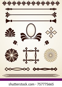 Unique design elements, decorations and dividers