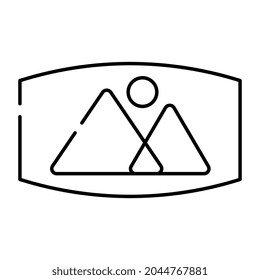 Ein einzigartiges Design-Symbol für 3D-Landschaft