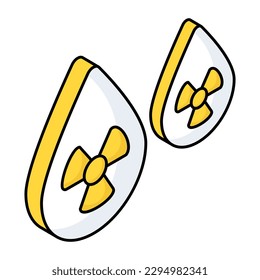 Einzigartiges Design-Symbol für sauren Regen