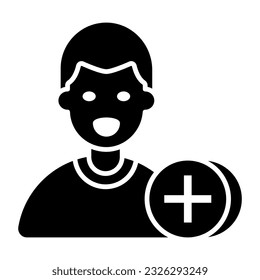 Un icono de diseño único para añadir amigo 