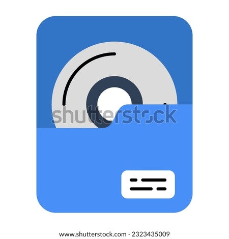 A unique design icon of audio folder 