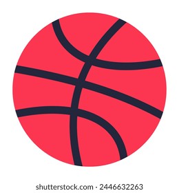 A unique design icon of basketball