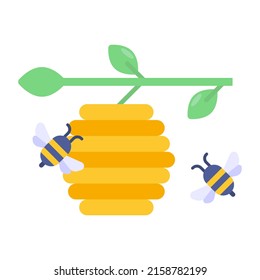 A unique design icon of beehive