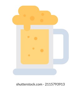 Un ícono de diseño único de jarra de cerveza

