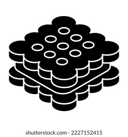 Einzigartiges Design-Symbol für Kekse