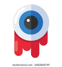 A unique design icon of bloody eye