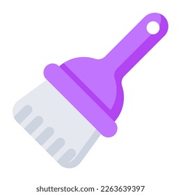 Unique design icon of broom brush 