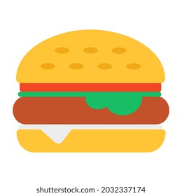 Un icono de diseño único de la hamburguesa 