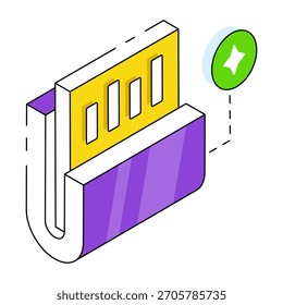A unique design icon of business folder 