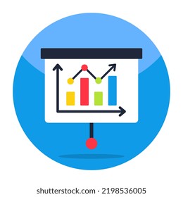 Unique design icon of business presentation 