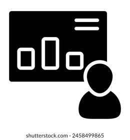 Icono de diseño único de la presentación empresarial 

