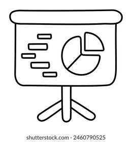 Icono de diseño único de la presentación empresarial 

