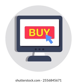 Unique design icon of buy online