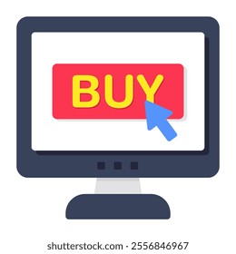 Unique design icon of buy online