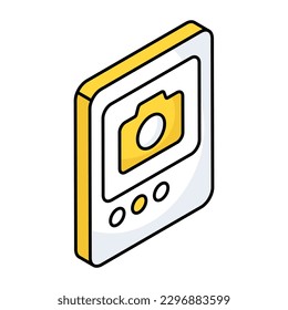 A unique design icon of camera 