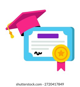 Un icono de diseño único de certificado