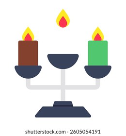 Unique design icon of chandelier